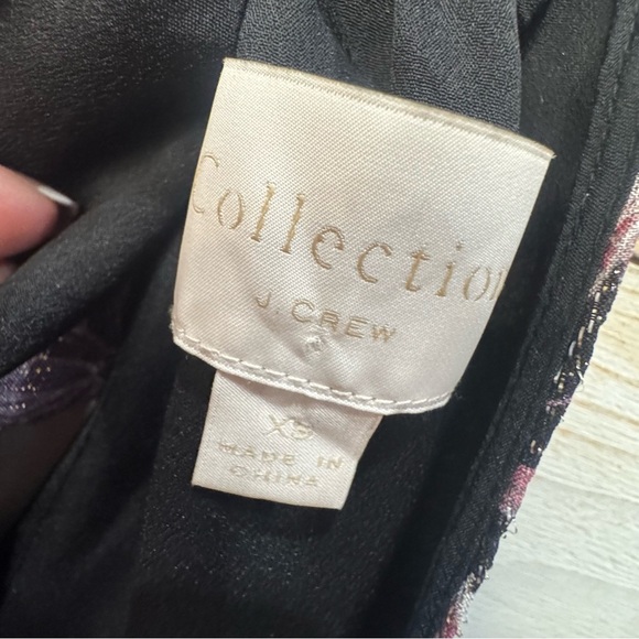 J. Crew Metallic floral jacquard Halter ❤️ - Picture 6 of 7